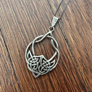 Celtic Wolf Knot Necklace